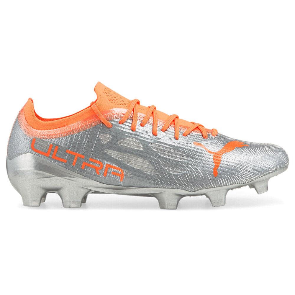 Puma Ultra 1.4 Firm Groundag Soccer Cleats Mens Silver Sneakers Athletic Shoes 1 - Silver