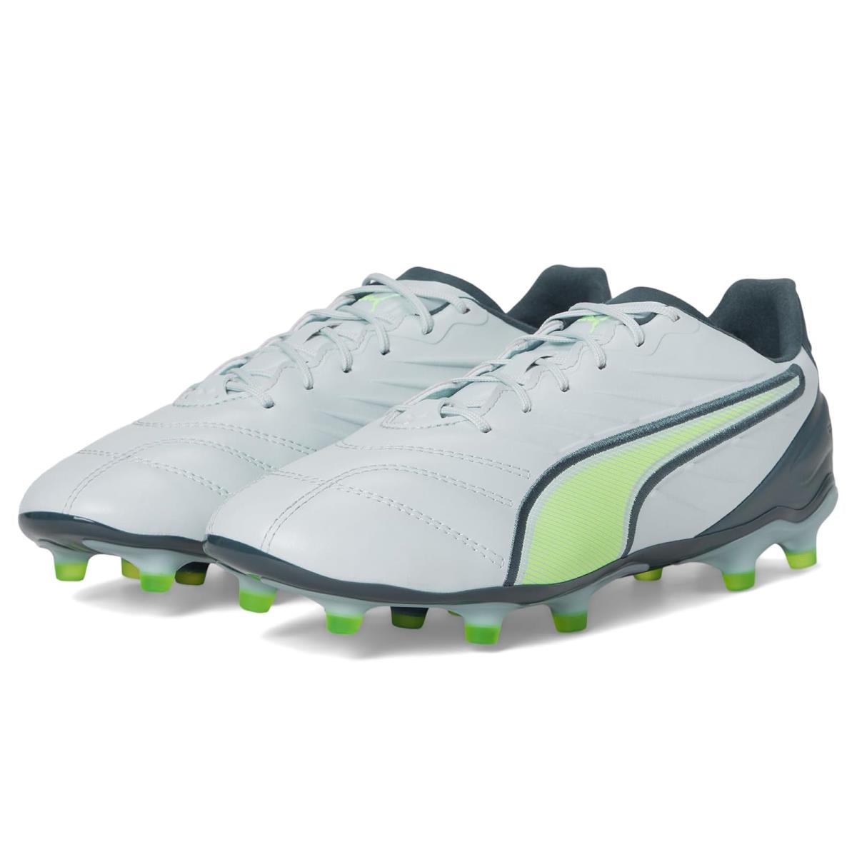 Woman`s Sneakers Athletic Shoes Puma King Pro Fg/ag Frosted Dew-Fizzy Apple-Gray Skies