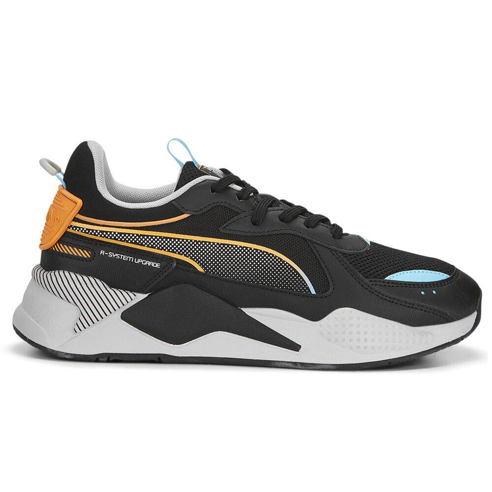 Puma Rsx 3D Lace Up Mens Black Blue Orange Sneakers Casual Shoes 39002501