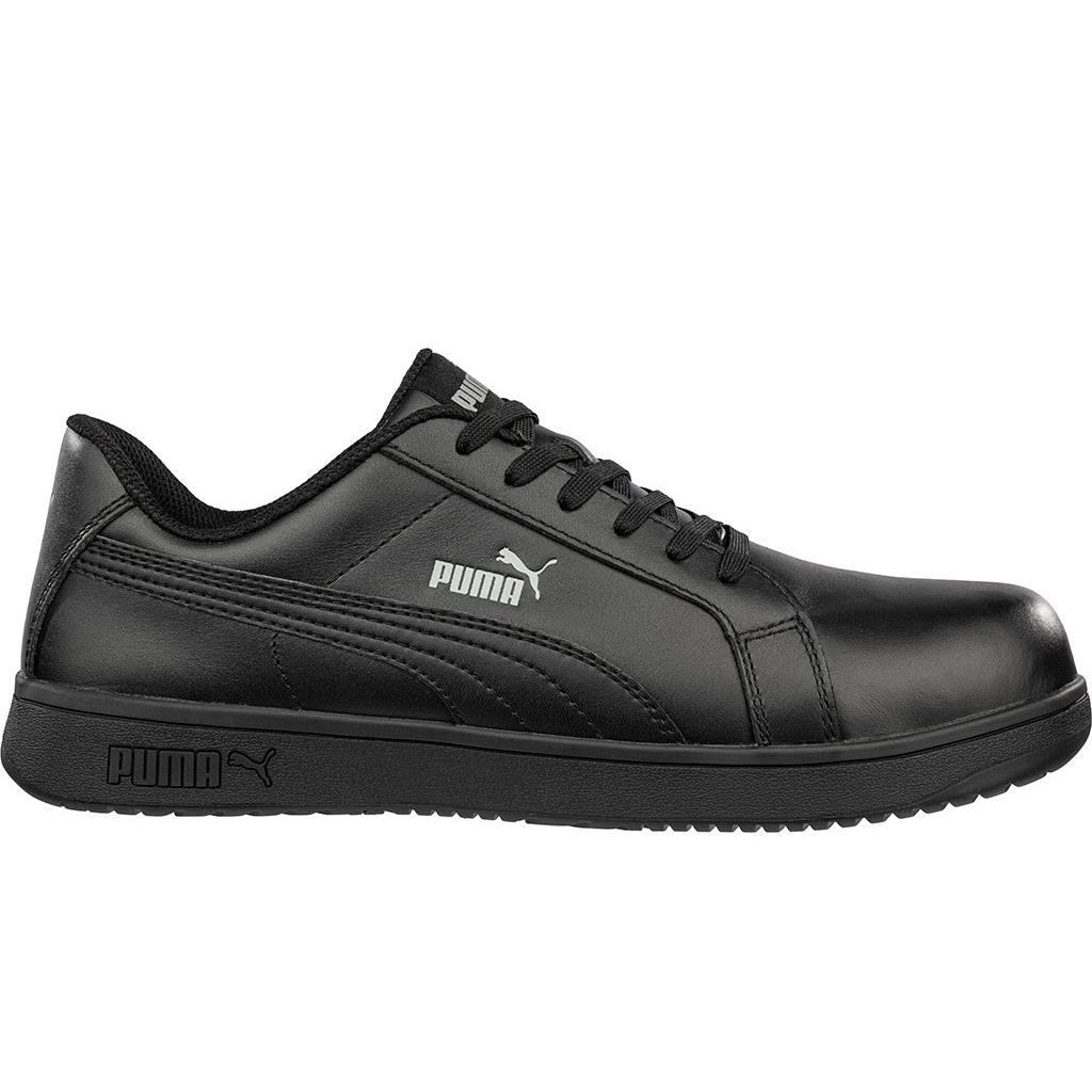 Puma Safety Men`s Iconic Low SD SR CT Black Black - Black Black