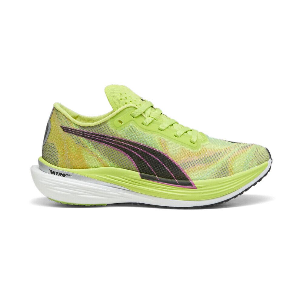 Puma Deviate Nitro Elite 2 Psychedelic Rush Running Womens Green Sneakers Athle - Green