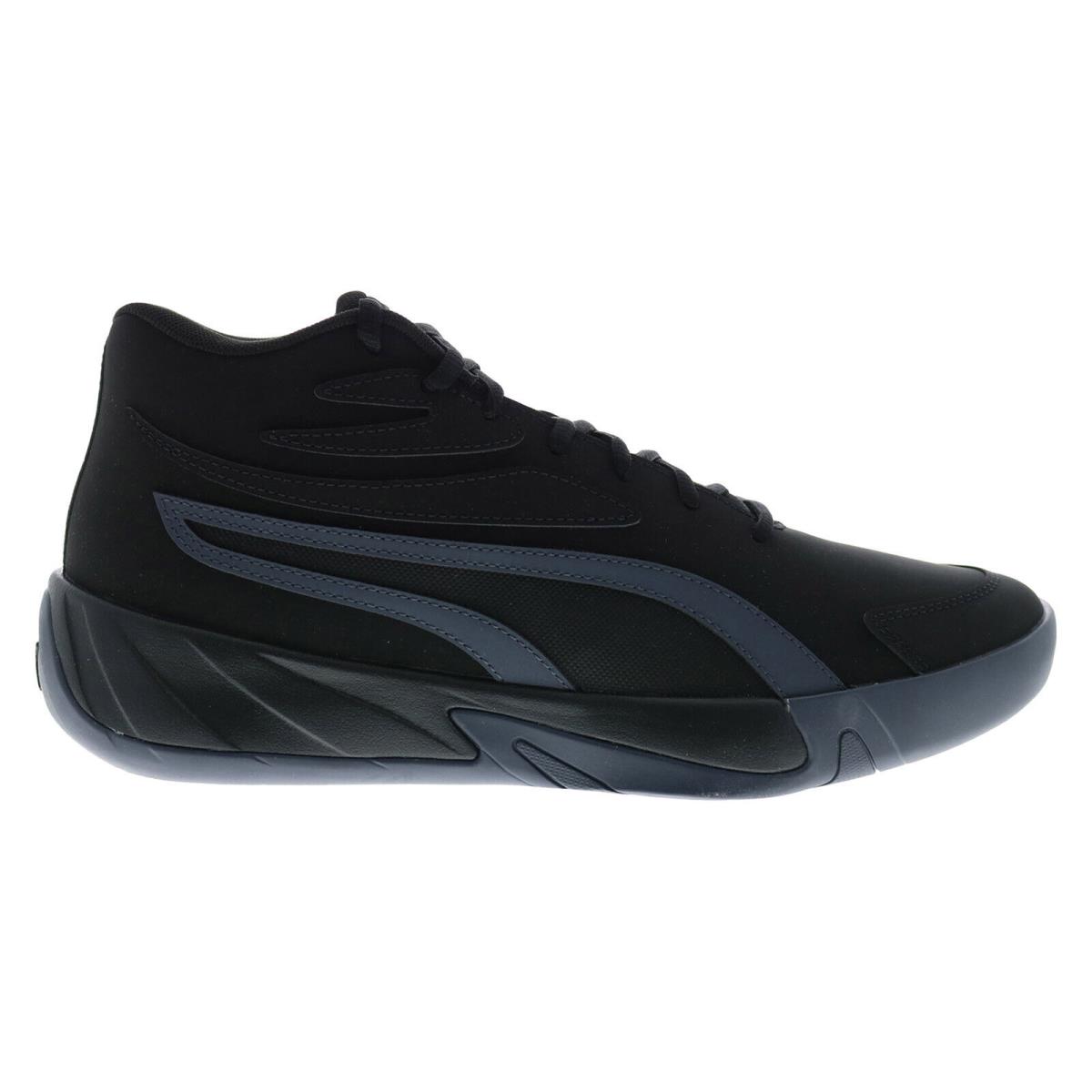 Puma Court Pro Nubuck Mens Black Nubuck Athletic Basketball Shoes - Black