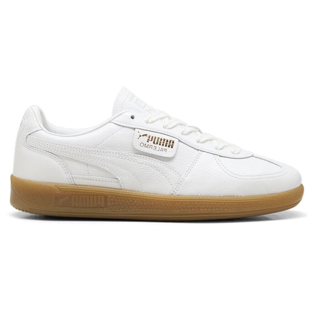 Puma Palermo Premium Lace Up Mens White Sneakers Casual Shoes 39724601