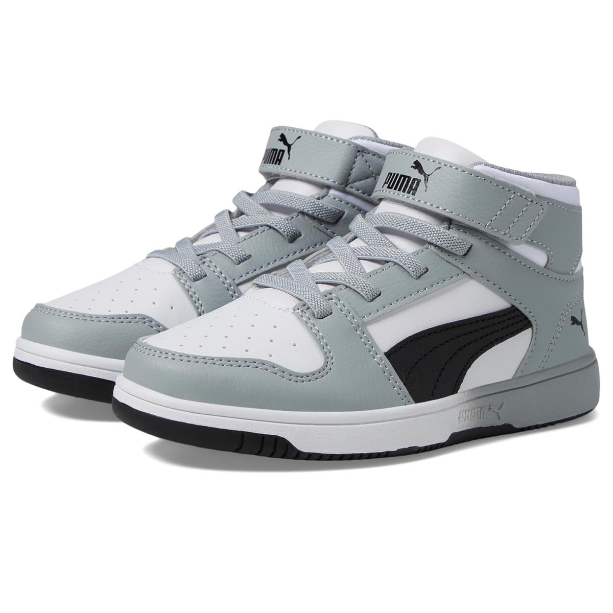 Children Unisex Shoes Puma Kids Rebound Layup Little Kid - Puma White/Puma Black/Galactic Gray