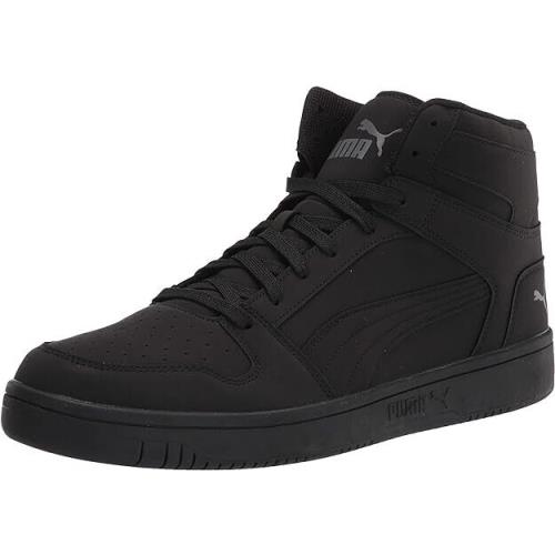 Puma Rebound Layup Nubuck Men`s Shoes Size 7.5 381277 01 - Black