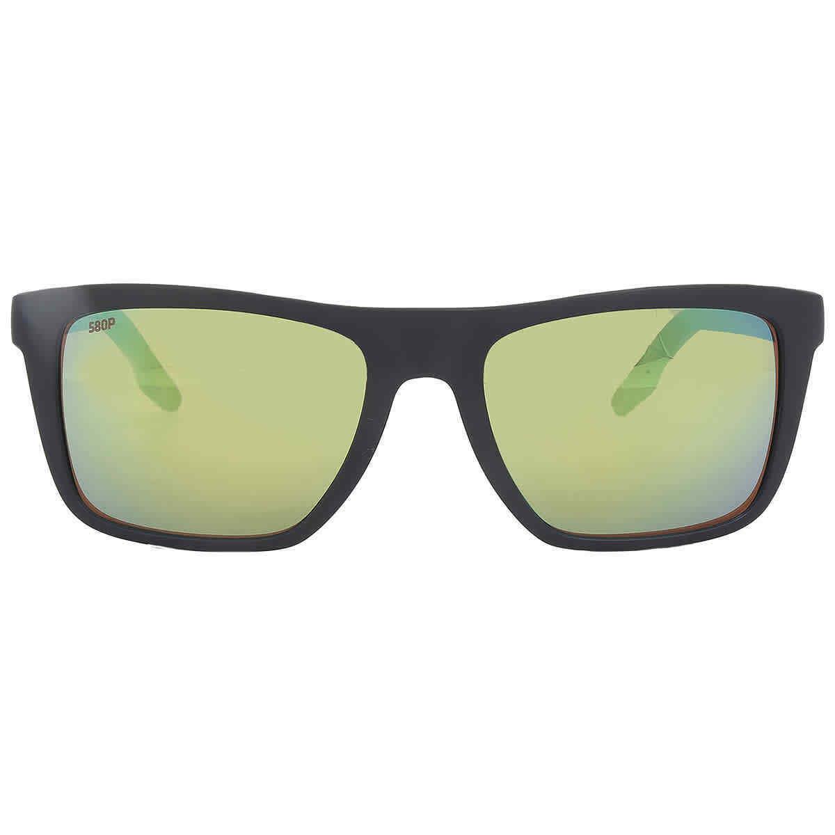 Costa Del Mar Mainsail Green Mirror Polarized Polycarbonate Square Men`s