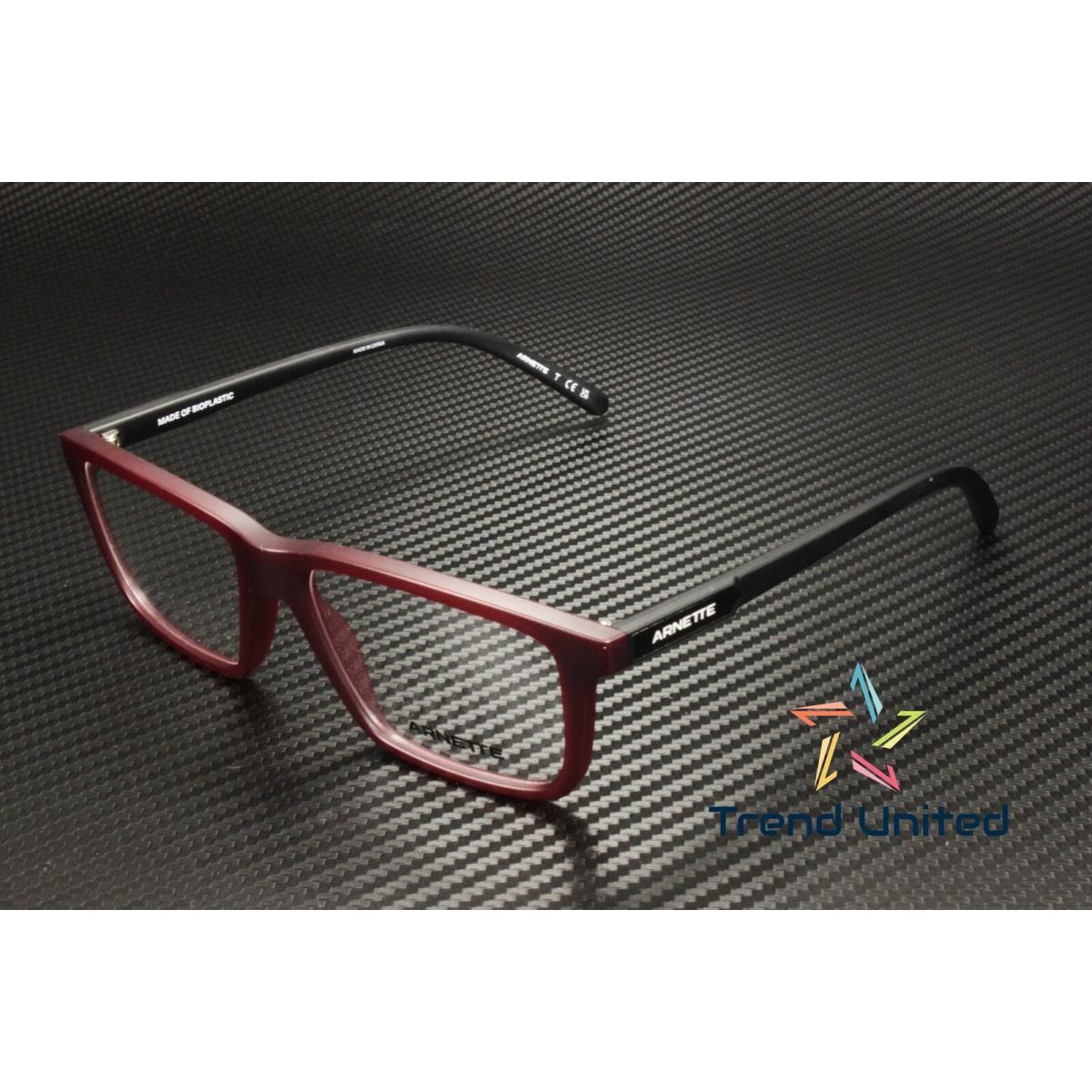 Arnette AN7197 2780 Eyeke Matte Transparent Red Demo Lens 53 mm Men`s Eyeglasses