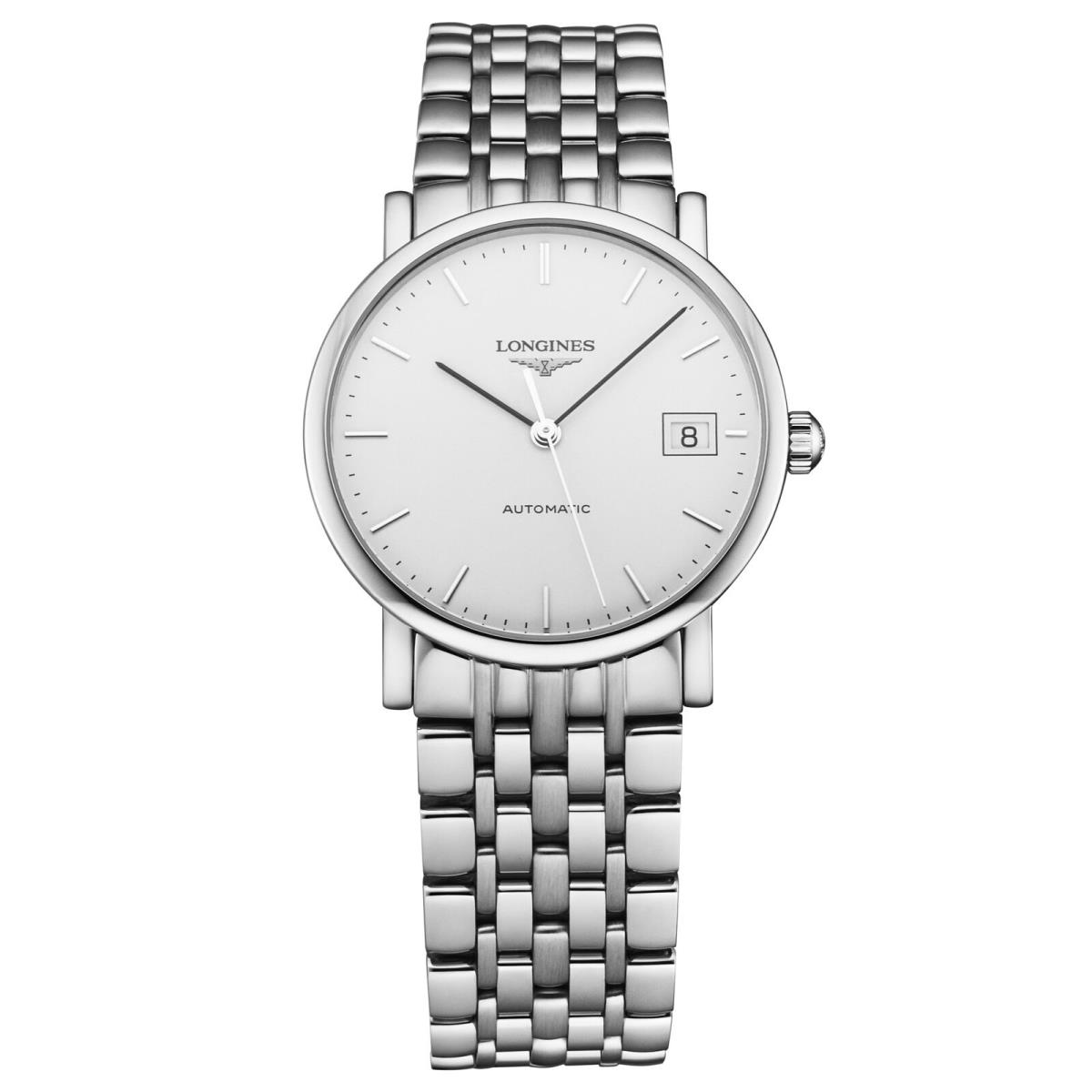 Longines Elegant L S/s Wht-d S/s-b M A - Dial: Wht