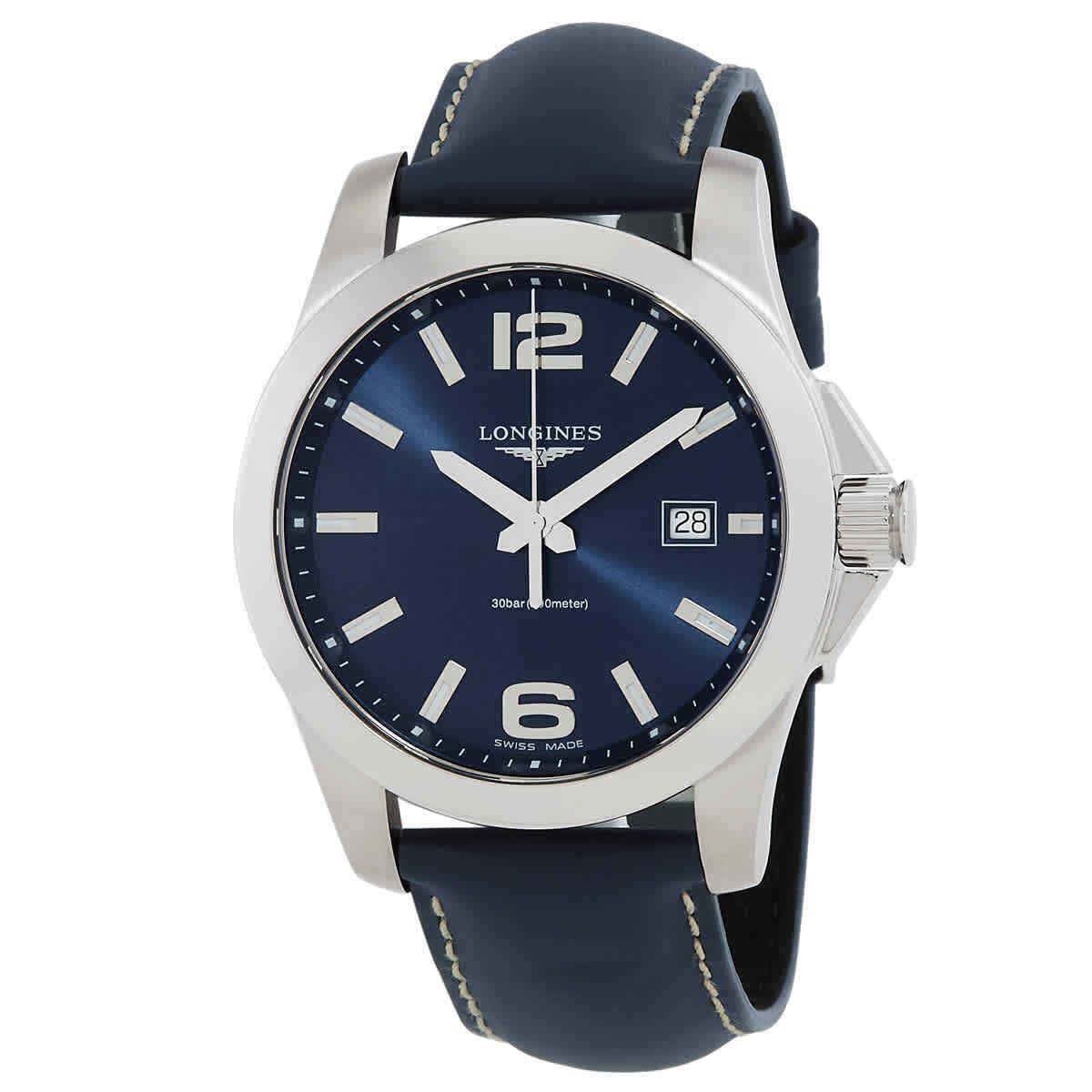 Longines Conquest Quartz Blue Dial Men`s Watch L3.759.4.96.0