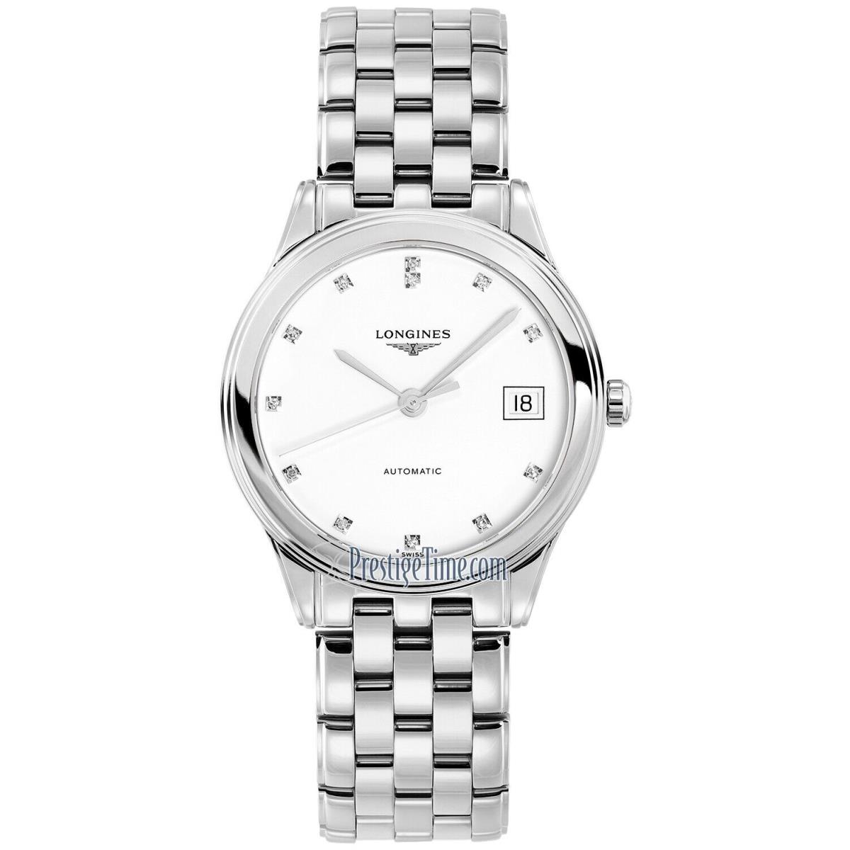 Longines Flagship Automatic White Diamond Dial Man`s Watch L47744276