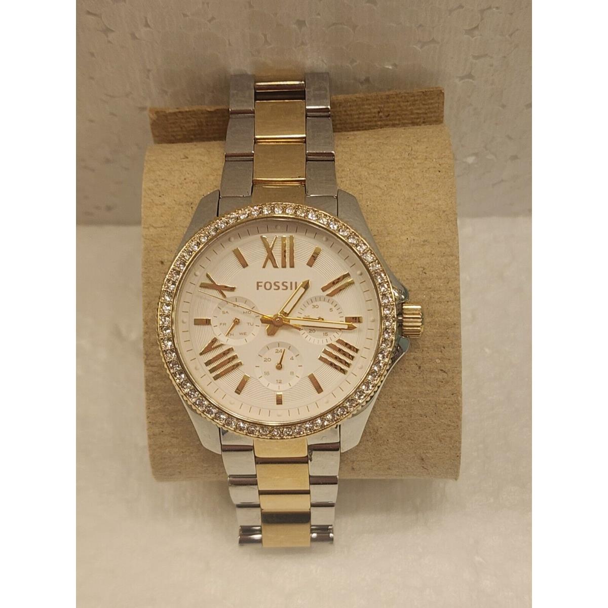 Fossil Riley Multifunction Two-tone Stainless Steel Watch AM4543