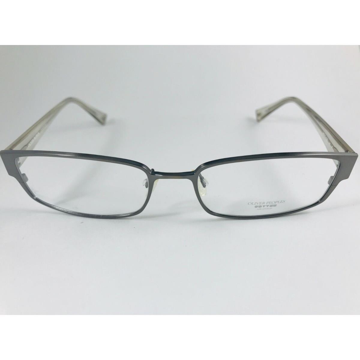 Oliver Peoples Eyeglasses ID P Pewter Clear 54-17-135 Titanium