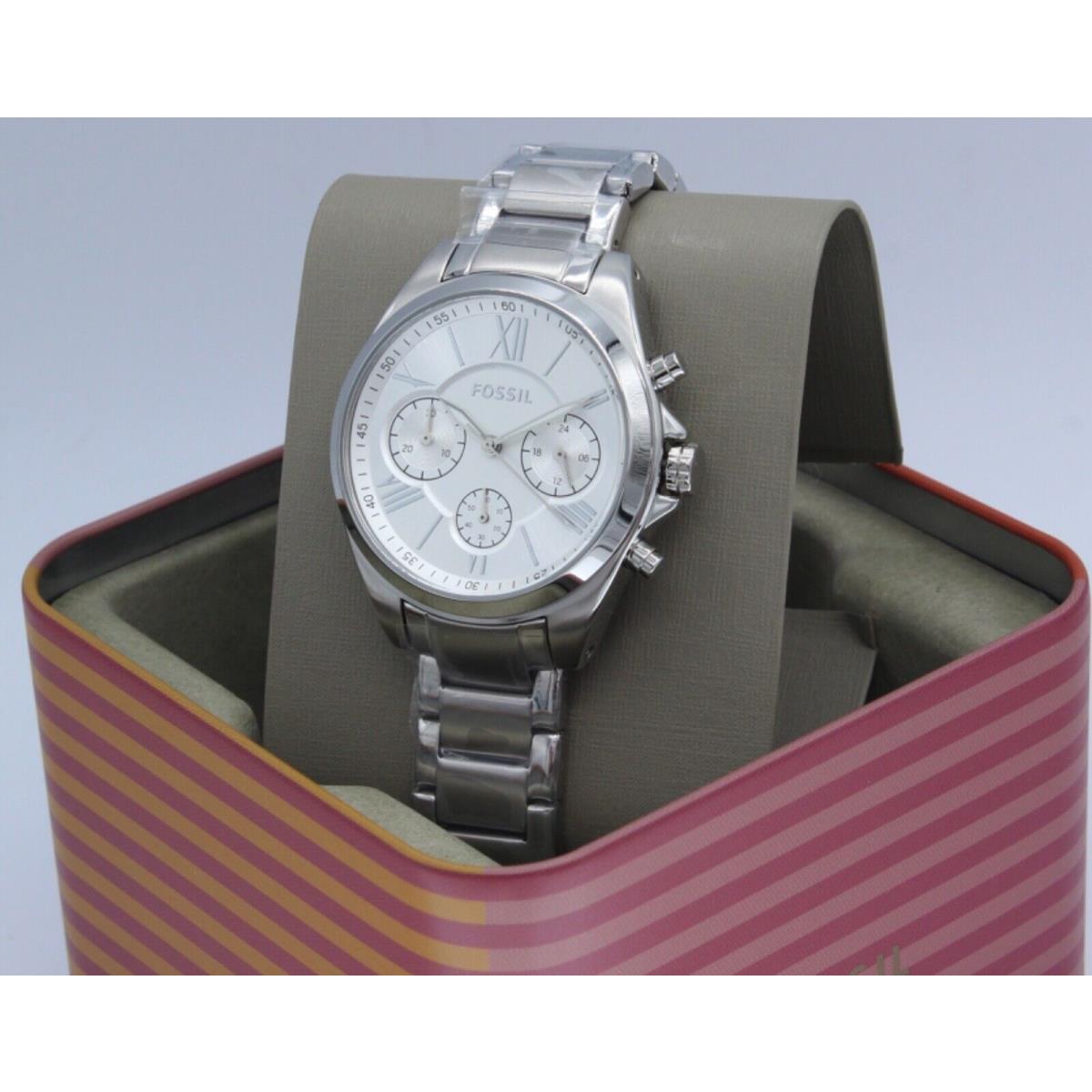 Fossil Modern Courier Midsize Chrono Silver Women`s BQ3035 Watch