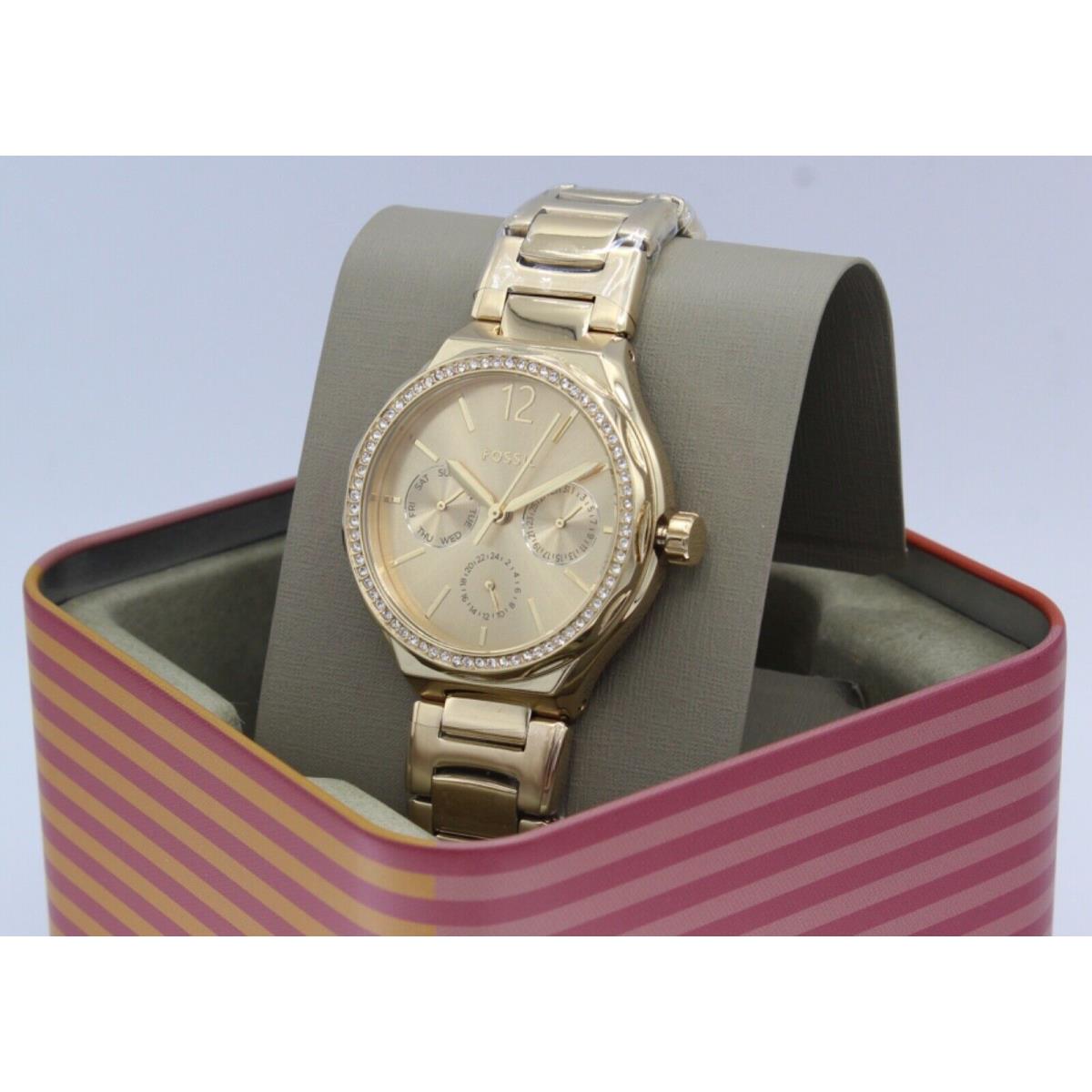 Fossil Eevie Multifunction Crystals Gold Women`s BQ3722 Watch