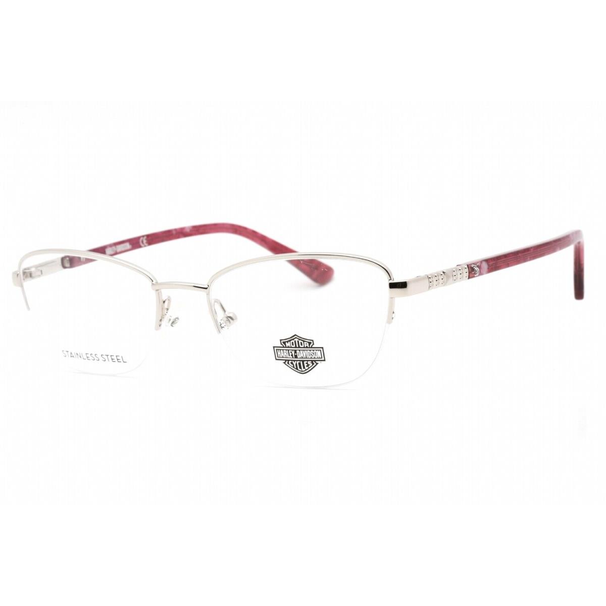 Harley Davidson HD0550-010 Shiny Light Nickeltin Eyeglasses