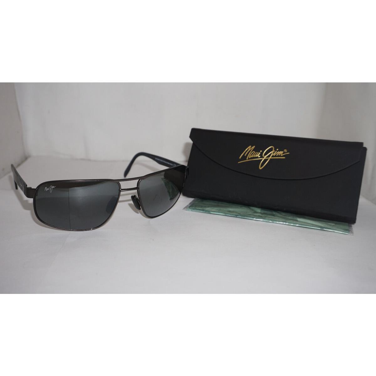 Maui Jim Sunglasses Aviator Whitehaven Stg-bg MJ776-02S 63 16 135