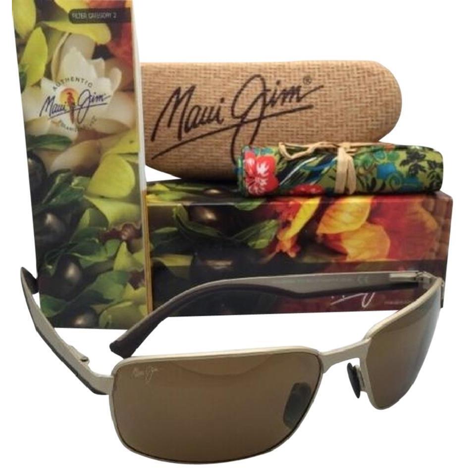 Maui Jim Backswing Polarized Sunglasses 709-16A Gold/bronze Glass