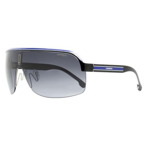 Carrera Shield Sunglasses Topcar 1/N T5C9O Black/blue 99mm - Frame: Black/Blue, Lens: Gray Gradient