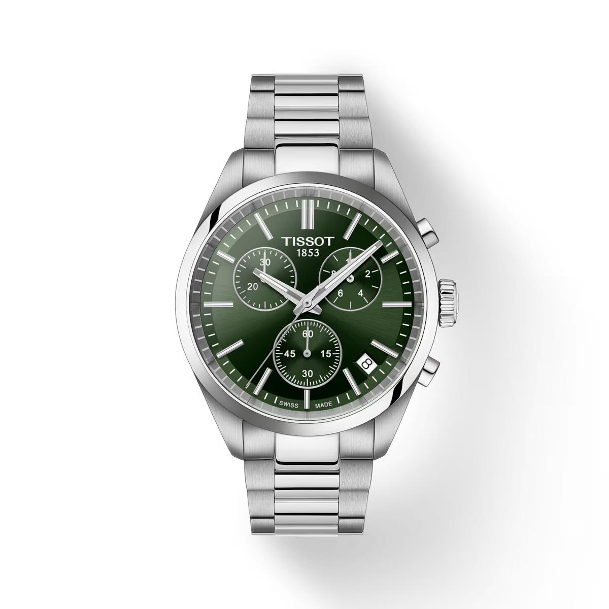 Tissot PR 100 Chronograph 40mm Green Dial Watch T150.417.11.091.00