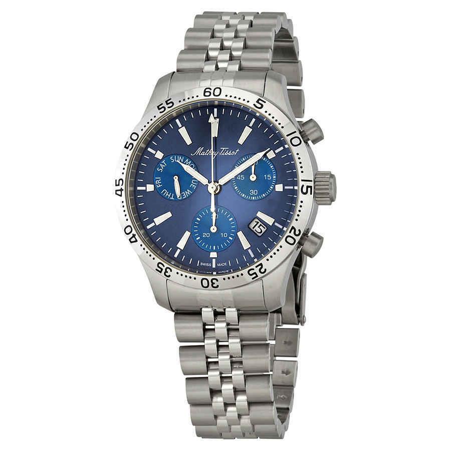 Mathey-tissot Type 22 Chronograph Blue Dial Men`s Watch H1822CHABU