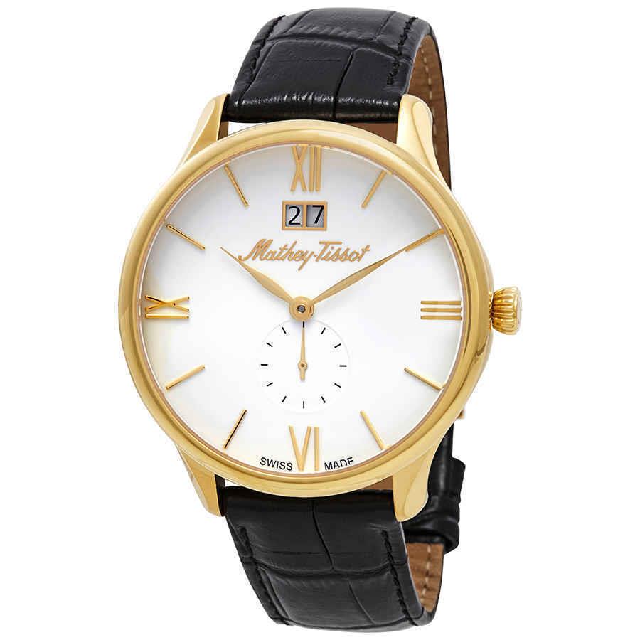 Mathey-tissot Edmond Quartz White Dial Men`s Watch H1886QPI