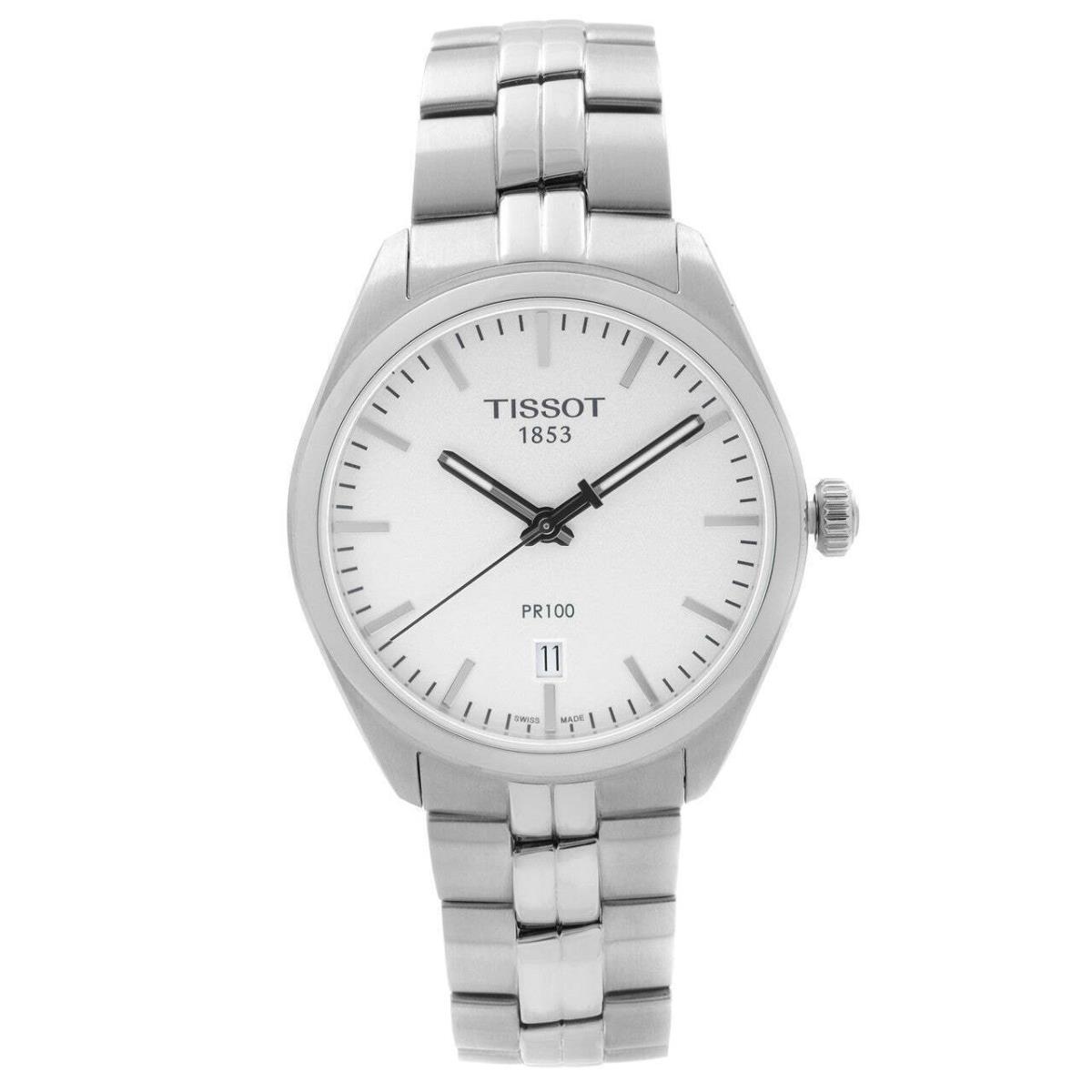 Tissot PR 100 Men`s Silver Dial Bracelet Watch T1014101103100