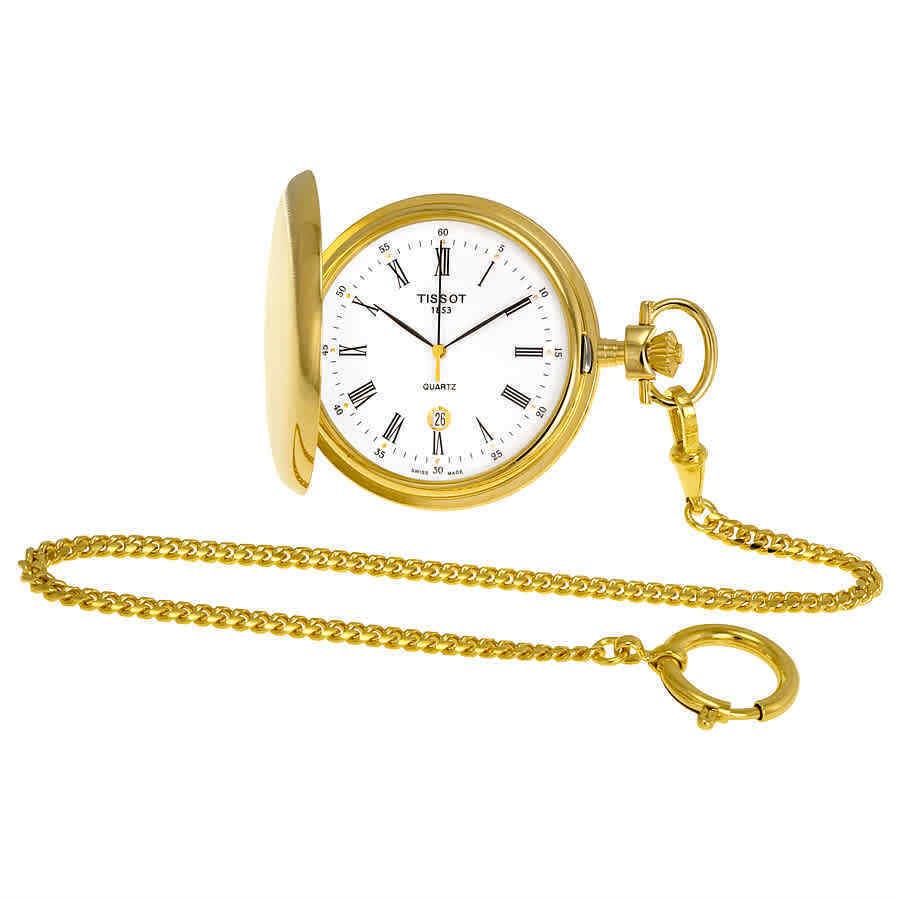 Tissot Savonnette White Dial Pocket Watch T83.4.553.13