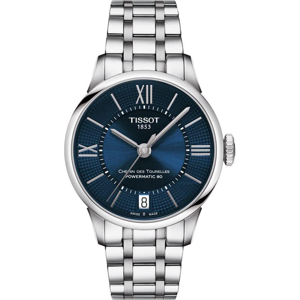 Tissot Chemin Des Tourelles Automatic Blue Dial Ladies Watch T099.207.11.048.00