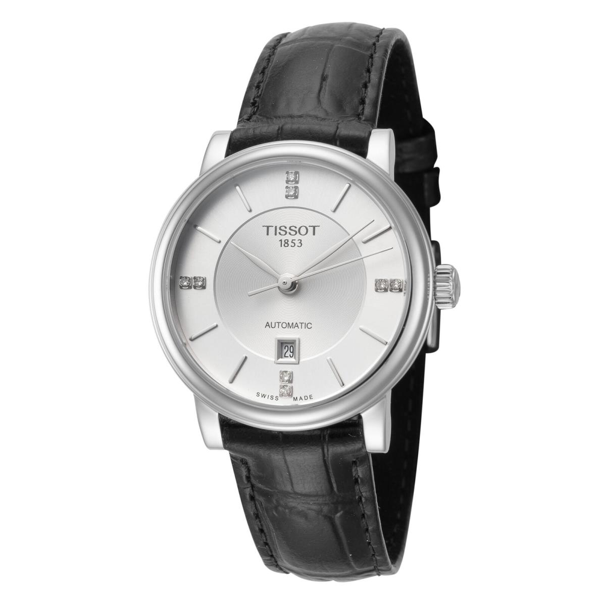 Tissot Women`s Carson 30mm Automatic Diamond Watch T0502073711704