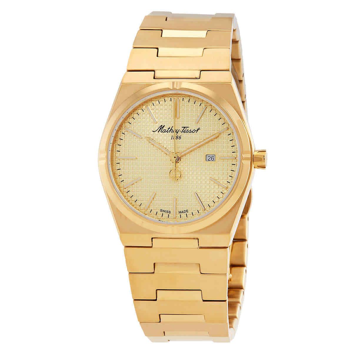 Mathey-tissot Quartz Gold Dial Ladies Watch D117PDI