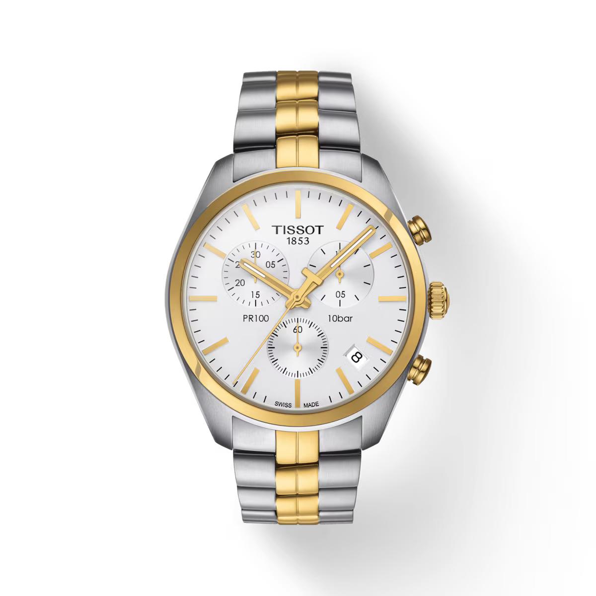 Tissot PR 100 Chronograph Two Tone Men`s Watch T1014172203100