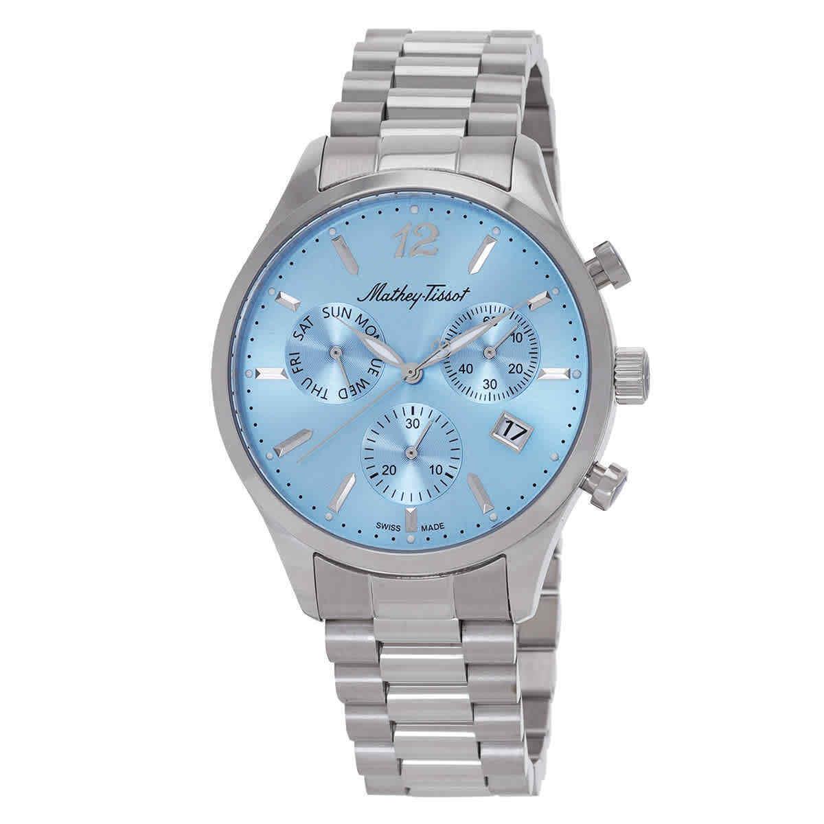 Mathey-tissot Urban Chrono Chronograph Quartz Blue Dial Men`s Watch H411CHASKY