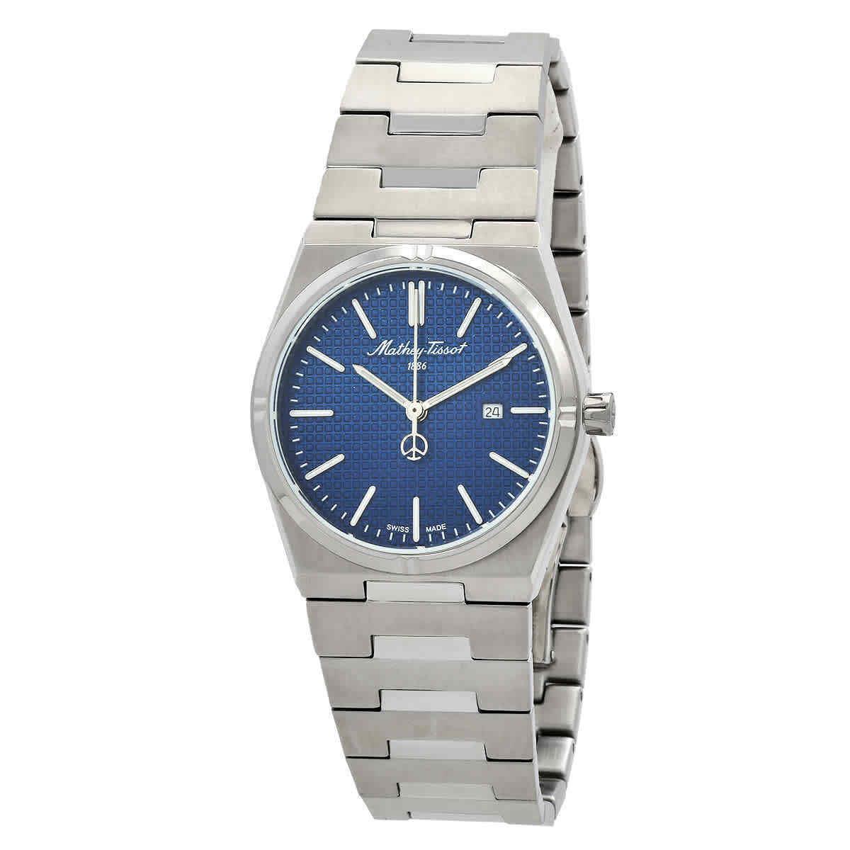 Mathey-tissot Quartz Blue Dial Ladies Watch D117ABU