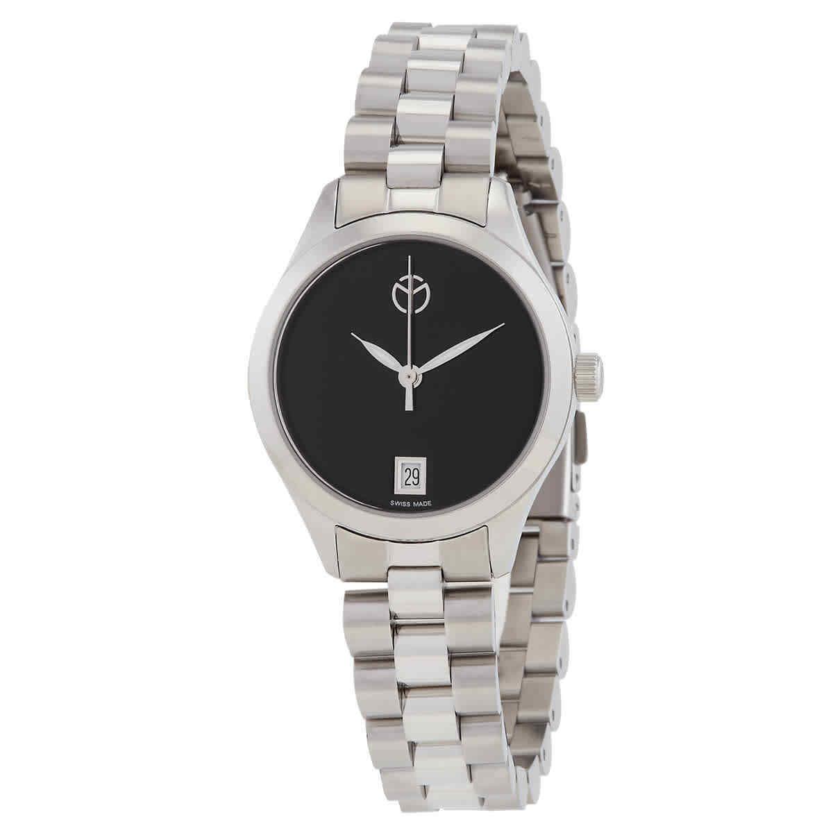 Mathey-tissot Urban Quartz Black Dial Ladies Watch D411MNM