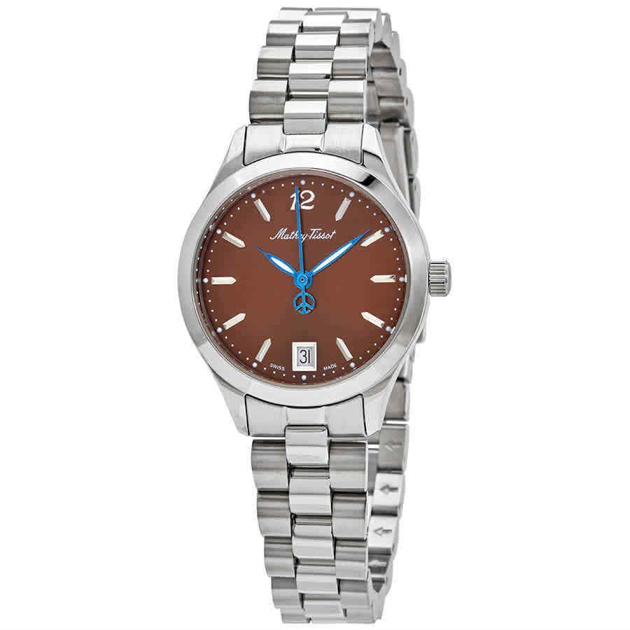 Mathey-tissot Urban Quartz Brown Dial Ladies Watch D411MAM