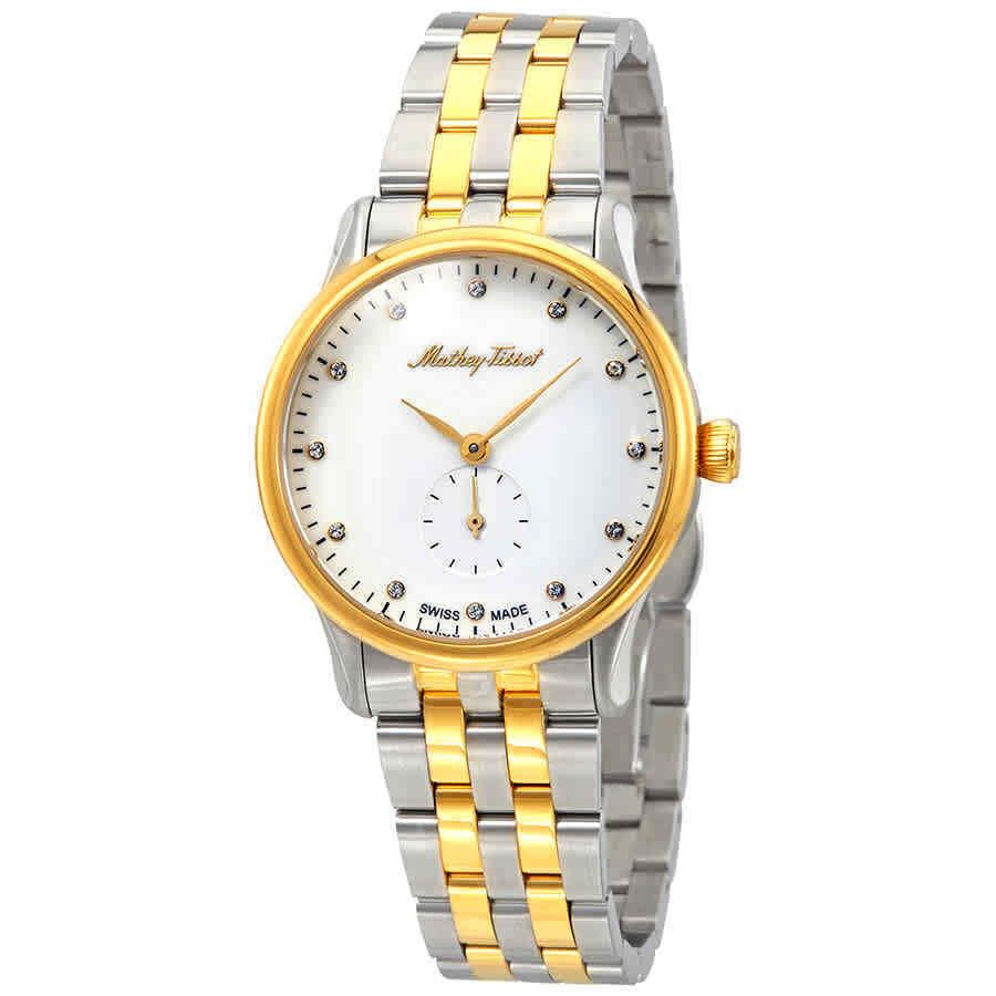 Mathey-tissot Edmond Metal Crystal White Dial Ladies Watch D1886MBI