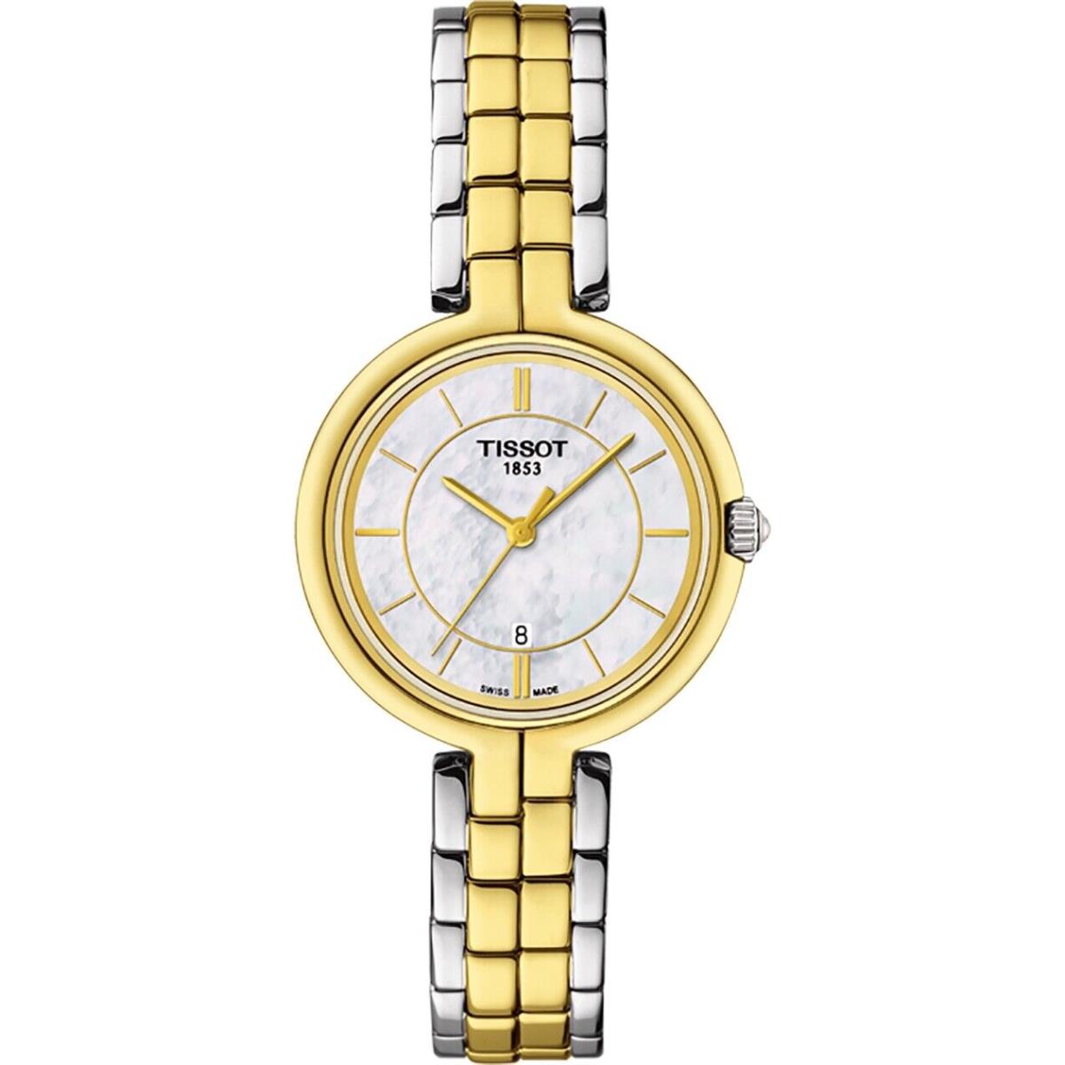 Tissot T-lady Flamingo White Mop Two Tone Women`s 30mm Watch T0942102211101