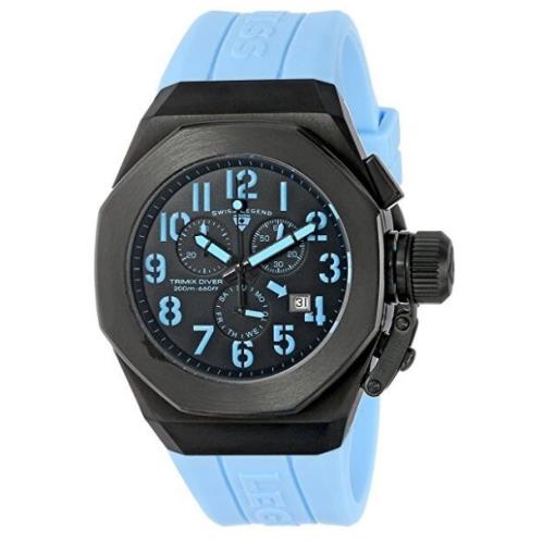 Swiss Legend 10542-BB-01-BBLA Trimix Diver Chronograph Watch Black Blue