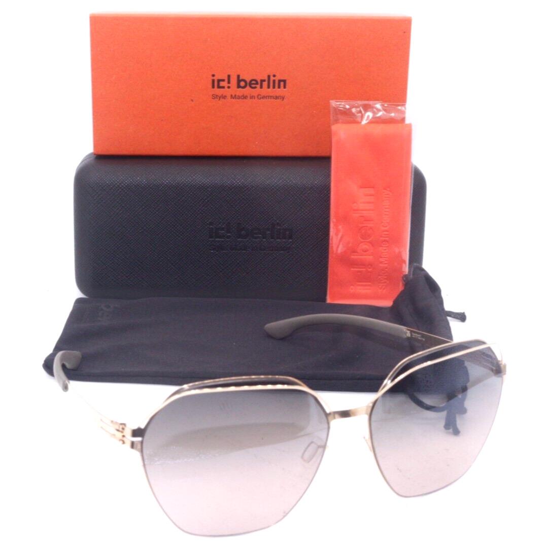 IC Berlin Kiez Rose Gold W/grey Gradient Lens Sunglasses 62-15