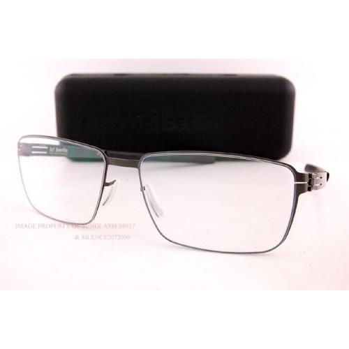 ic Berlin Eyeglass Frames Dr.kauermann Gunmetal 55mm