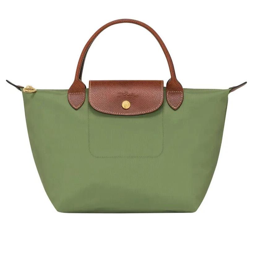 Longchamp Le Pliage Type S Small Handheld Tote 1621089 Lichen Green Authentc