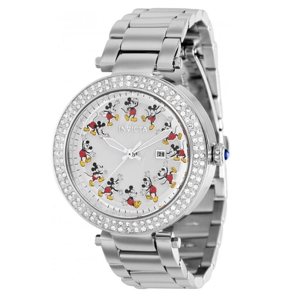 Invicta Disney Women`s 38mm Mickey Mouse Limited Edition Mop Dial Watch 36347