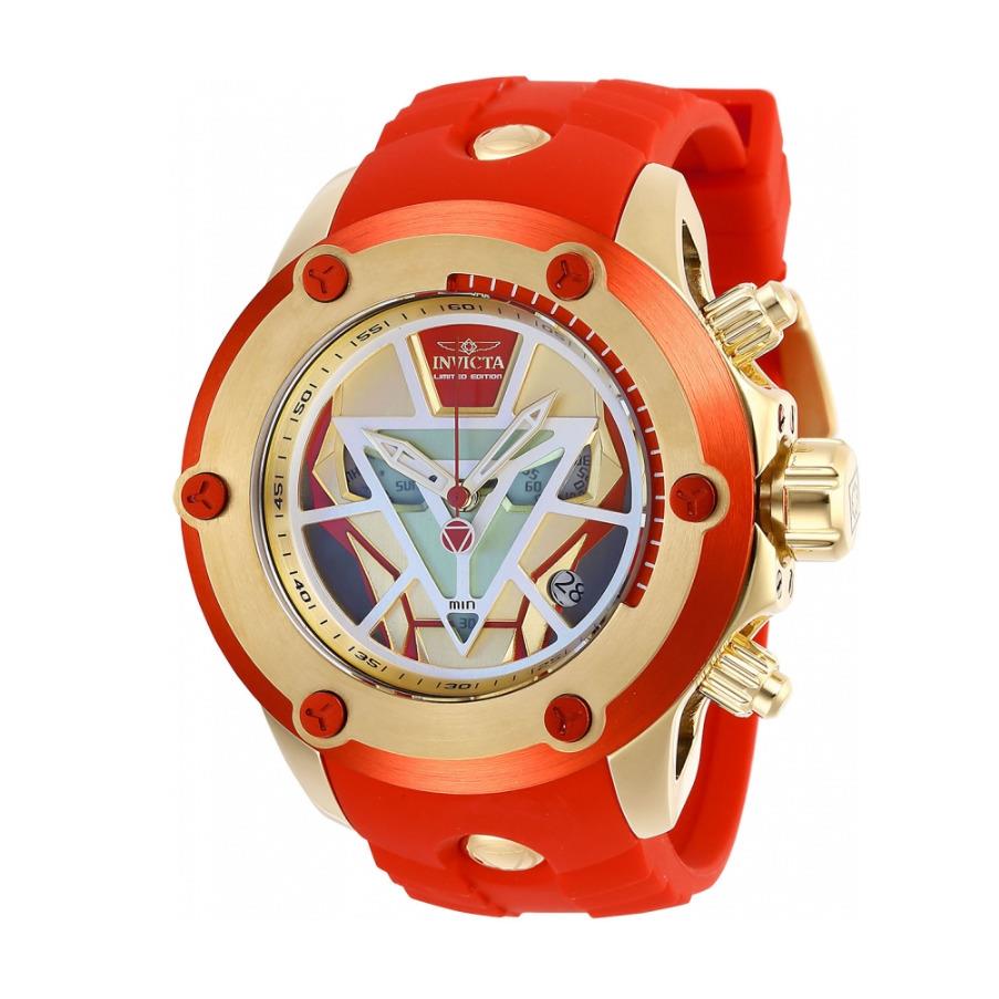 Invicta Marvel Iron Man Limited Men`s 52mm Swiss Chronograph Watch 28421 Rare