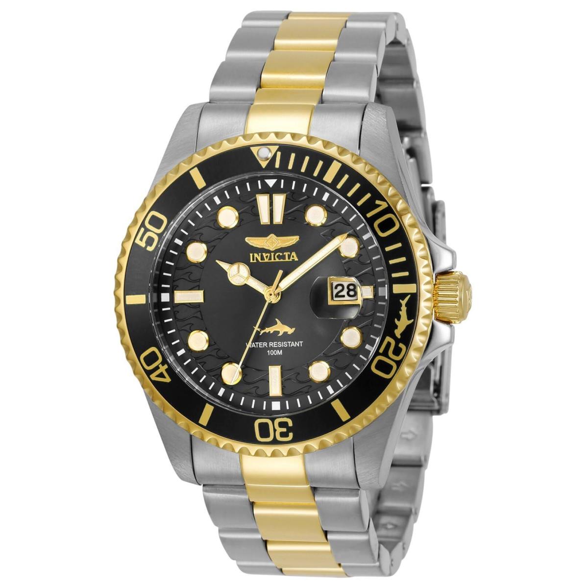 Invicta Men`s Pro Diver Quartz Watch with Stainless Steel Strap Two Tone