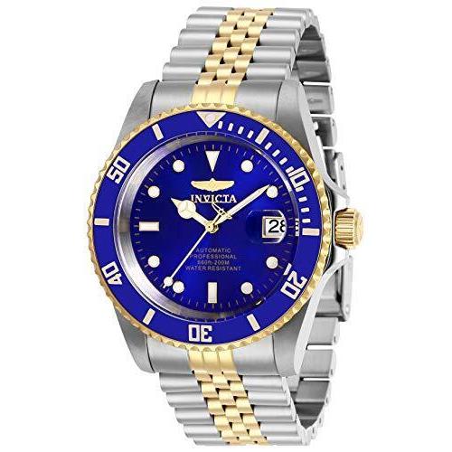 Invicta Men`s Pro Diver Automatic Blue Dial Two-tone Stainless Steel Watch 29182