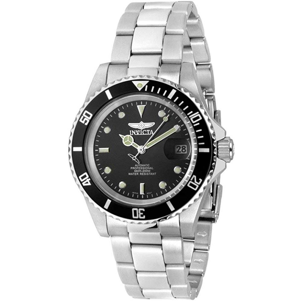 Invicta Men`s Pro Diver Stainless Steel Automatic Watch with Link Bracelet