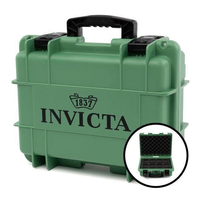 Invicta 8-Slot Dive Impact Waterproof Light Green Watch Case DC8-LTGRN