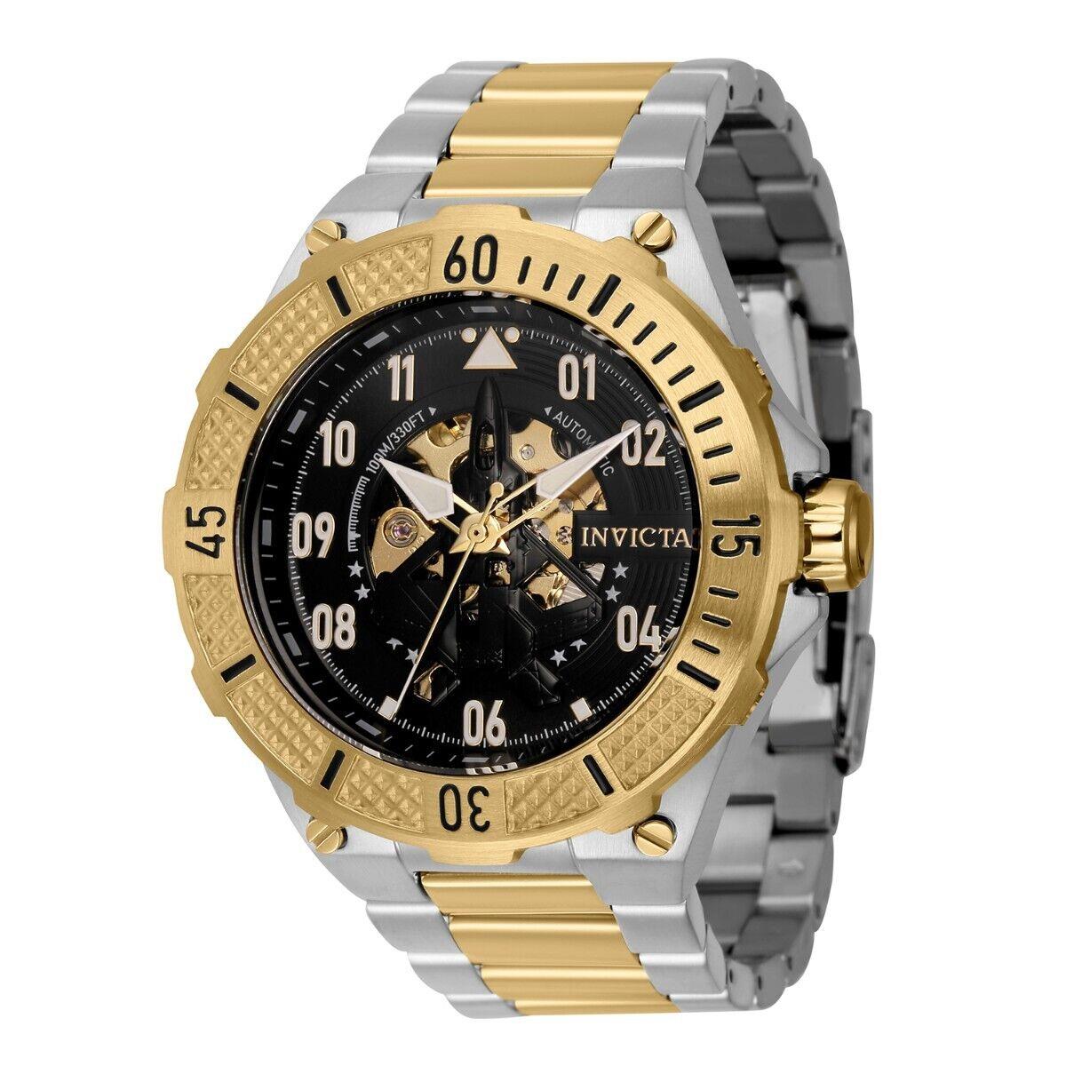 Invicta Aviator Automatic Men`s Watch - 50mm Steel Gold 39911