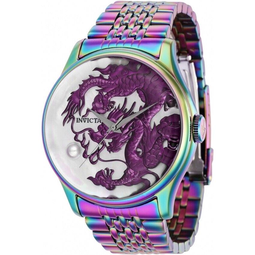 Invicta Men`s 46mm Vintage Purple Dragon Automatic Mop Dial Irridescent Watch