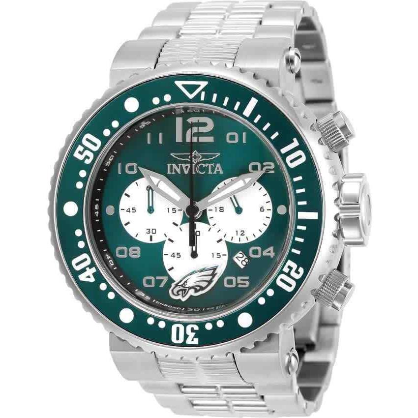 Invicta Nfl Philadelphia Eagles Chronograph Quartz Men`s Watch 30280